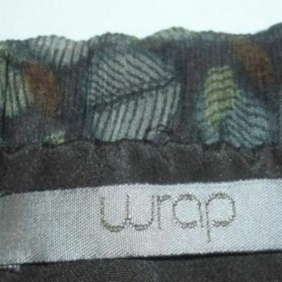 Wrap London Brown, Gray and Green Silk Midi Skirt - Picture 5 of 9